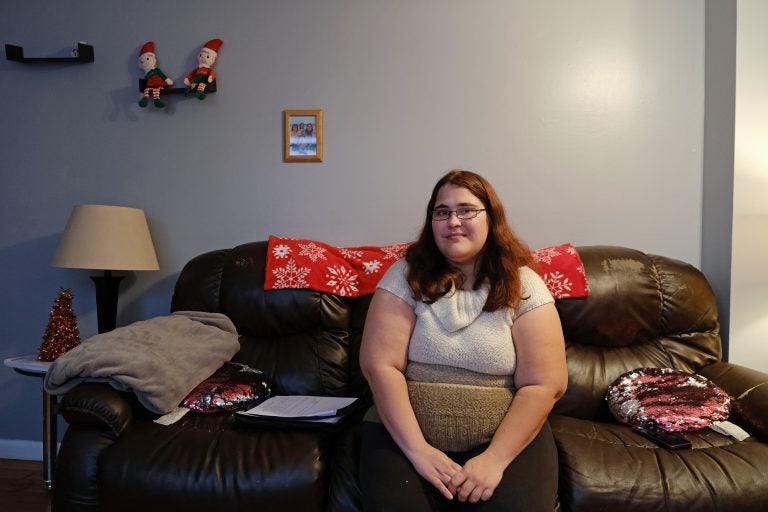 23-year-old Carissa Coolbaugh talks about her experiences as a Temporary Assistance for Needy Families (TANF) recipient Dec. 17, 2019, while at her home in Hanover Township, Luzerne County, Pennsylvania. (Matt Smith for Keystone Crossroads)