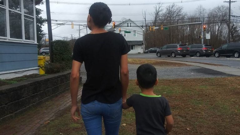 Andrea and her son (pseudonyms), who are awaiting an asylum hearing, live in central Jersey. (NJ Spotlight)