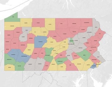 Pennsylvania counties must have voting machines featuring voter-verifiable, individually audit-able paper ballots in place no later than the presidential primary April 28, 2020, as per the settlement to a lawsuit over the state's election system filed after the 2016 election. (Map by Tom Downing/WITF, database by Emily Previti/PA Post)