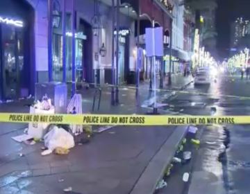 Eleven people were shot in New Orleans' French Quarter early Sunday morning, according to police. (Screenshot/NBC)