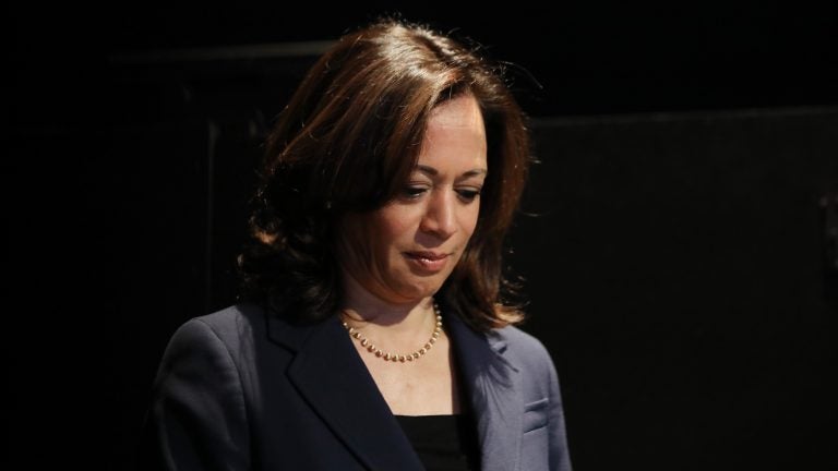 Sen. Kamala Harris, pictured at a Democratic presidential forum in Los Angeles in November, is dropping out of the 2020 presidential race. (Mario Tama/Getty Images)