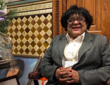 Outgoing Councilmember Jannie Blackwell in the City Hall office she's occupied for the better part of four decades (Max Marin/Billy Penn)