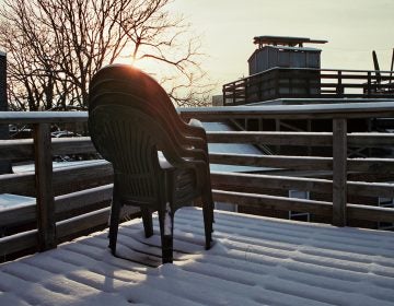 A Philadelphia roof deck on a snowy morning (Katherine Urbaniak/Flickr)