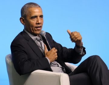 Former President Barack Obama says of men who stay too long in power, 