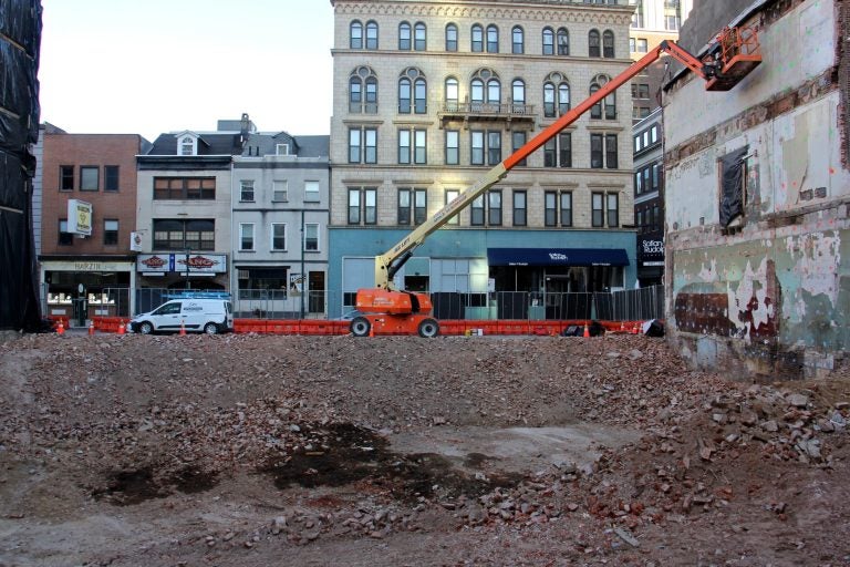 The site at 702 Sansom Street