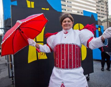 Jimmy Driadon is captain of the Greater Overbook String Band. 2020 marks his 70th parade. (Kimberly Paynter/WHYY)