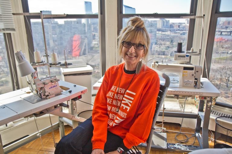 Nancy Volpe-Beringer became a fashion designer in her 50s, and followed her dream to compete on the television show “Project Runway.” (Kimberly Paynter/WHYY)