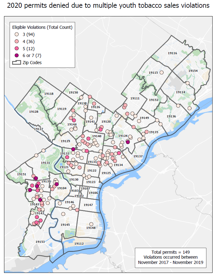 Philly health department busts 149 tobacco retailers for selling to ...