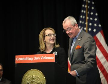 Governor Phil Murphy, Attorney General Gurbir Grewal, and former Congresswoman Gabby Giffords announce the first recipients of grant funding for hospital-based violence intervention programs at the Mary McLeod Bethune Life Center in Jersey City on January 29, 2020. (Edwin J. Torres/Governor's Office)