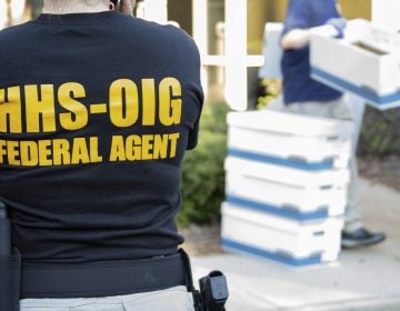 In this photo provided by the Department of Health and Human Services Office of the Inspector General, federal agents from the HHS Office of Inspector General prepare for operations in the Atlanta region Friday, Sept. 27, 2019. (Department of Health and Human Services Office of the Inspector General / via AP)