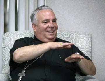 In this May 30, 2018 photo, Cleveland Catholic Diocese Bishop Nelson J. Perez talks during an interview in Cleveland. (Lisa DeJong/The Plain Dealer via AP)