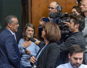 Tedros Adhanom Ghebreyesus, director general of the World Health Organization (WHO), speaks to the media about the Situation regarding the new Coronavirus, during a press conference at the European headquarters of the United Nations in Geneva, Switzerland, Wednesday, Jan. 29, 2020. (Martial Trezzini/Keystone via AP)