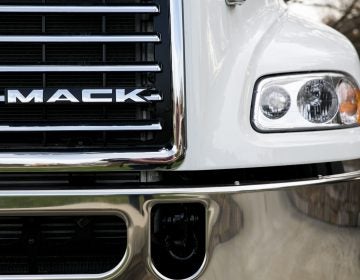 A Mack truck outside of Mack Trucks, Inc. headquarters in Greensboro, North Carolina. (Kristoffer Tripplaar/AP Photo)