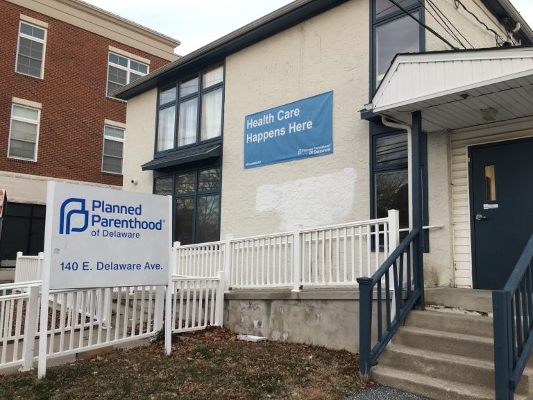 Repairs have been made to the Newark Planned Parenthood office near the University of Delaware campus following a Molotov cocktail attack on January 3. (Mark Eichmann/WHYY)