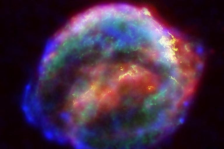 NASA's three Great Observatories -- the Hubble Space Telescope, the SpitzerSpace Telescope, and the Chandra X-ray Observatory -- joined forces to probe theexpanding remains of a supernova, called Kepler's supernova remnant.