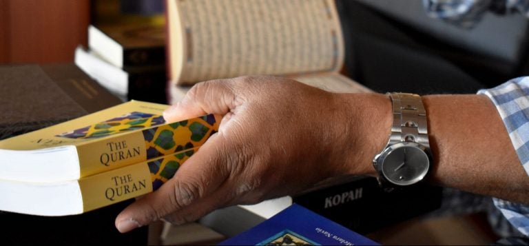 An example of the kind of Quran in prisons. Texts like these cost less than $5 to purchase on the outside, but county jails sell them for almost quadruple that price. (Joseph Darius Jaafari/PA Post)

