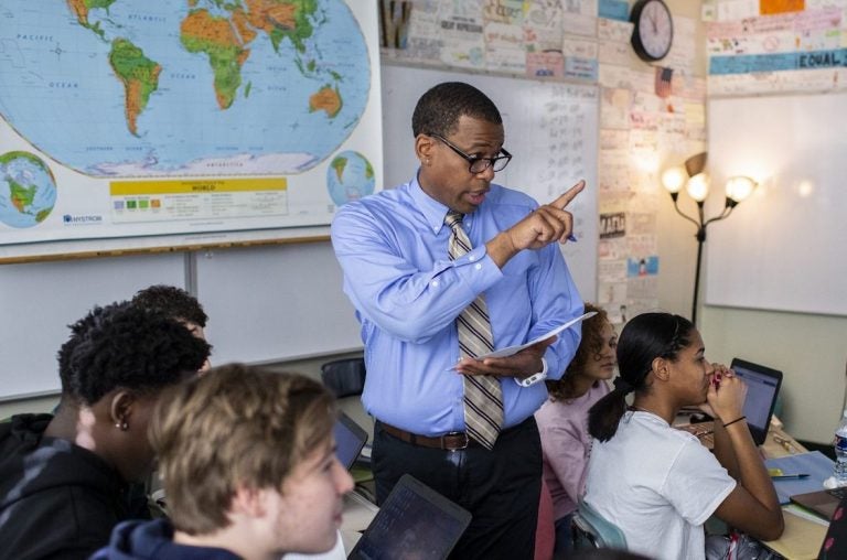 Head football coach and History teacher Joseph Headen is one of only a handful of teachers of color at Susquehanna Twp. There is a persistently low shortage of teachers of colors across Pa. 96 % of all teachers are white; the 4% of color are concentrated in Philly and Pitts. schools. The lack of teachers of color has a profound impact on the educational and professional experience of teachers and students. Jan. 16, 2020. (Sean Simmers/PennLive)