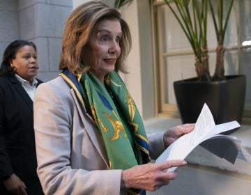 Speaker Nancy Pelosi told Democrats the House will vote to send the articles of impeachment against President Trump to the Senate Wednesday. (J. Scott Applewhite/AP)