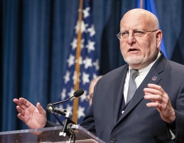 Dr. Robert Redfield, director of the Centers for Disease Control and Prevention Director, speaks during a press conference Tuesday at the Department of Health and Human Services. (Samuel Corum/Getty Images)