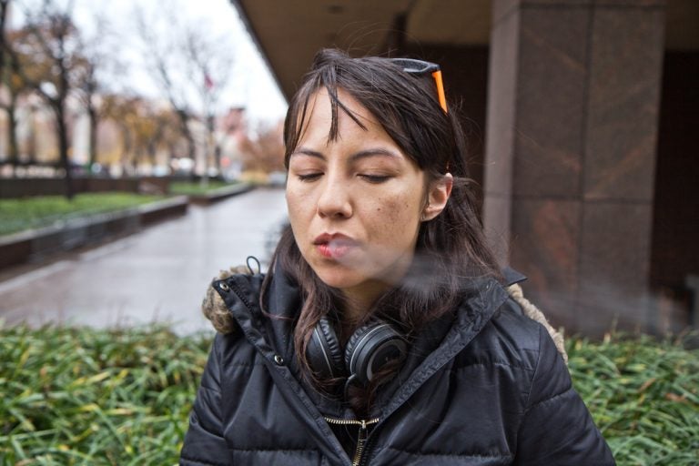 Reporter Liz Tung quit smoking with e-cigarettes. (Kim Paynter/WHYY)