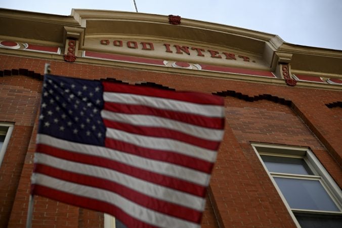 Exterior view of the Good Intent Fire Co., in Pottsville, Pa. (Bas Slabbers for Keystone Crossroads)