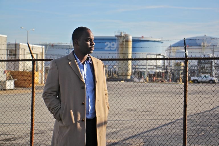 Bilal Motley worked at the Philadelphia Energy Solutions refinery for 13 years before an explosion and fire closed the plant. (Emma Lee/WHYY)