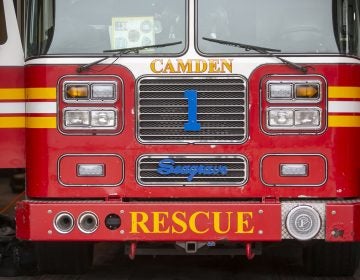 A fire truck is parked inside Liberty Fire Station on Broadway in Camden, NJ on Thursday, February  6, 2020. (Miguel Martinez for WHYY)