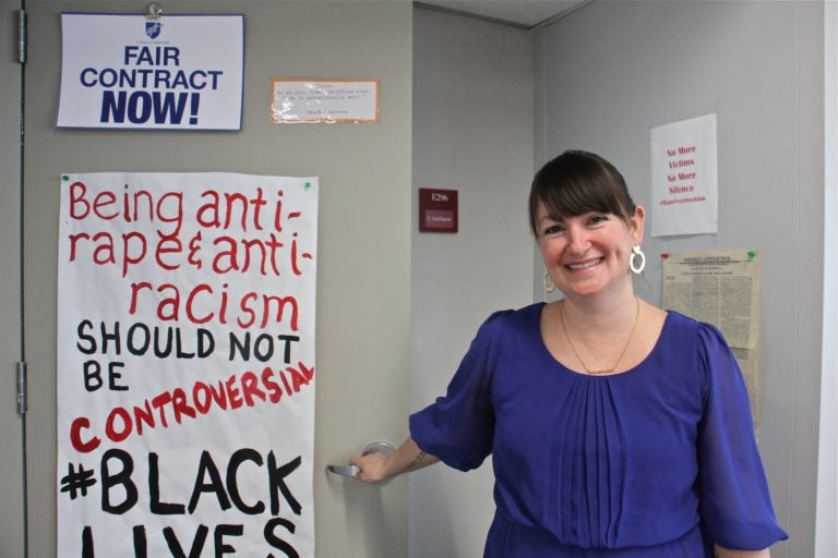 Emily Van Duyne is an assistant professor of writing and first year studies at Stockton University. She was recently awarded a Fulbright scholarship. (Emma Lee/WHYY)