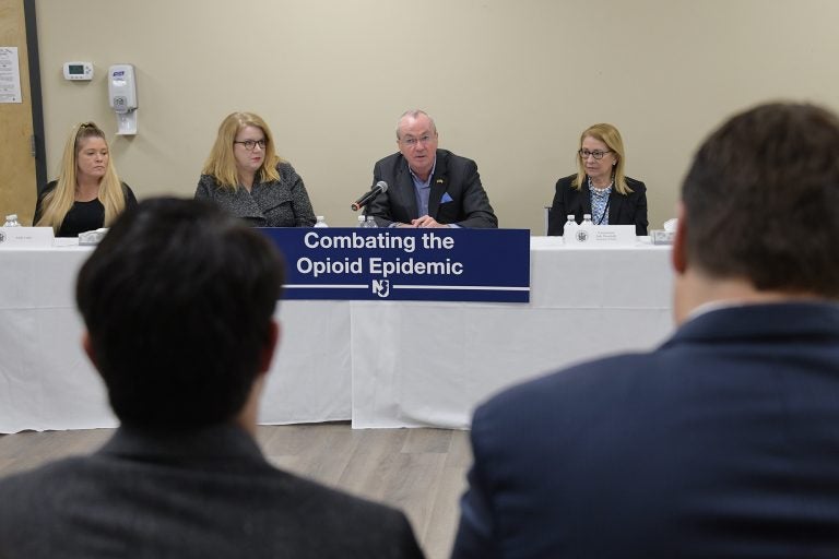 Governor Phil Murphy holds a roundtable discussion on combating the opioid epidemic at Ocean Mental Health Services in Bayville, New Jersey, on February 4, 2020. (Governor's Office)