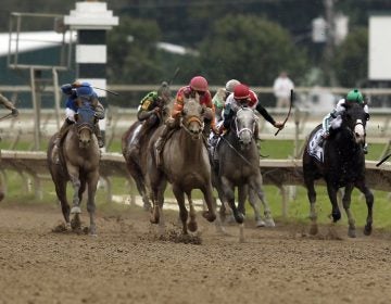 To Honor and Serve, right, with jockey Jose Lezcano aboard, heads to the finish line during the running of the Pennsylvania Derby horse race at Parx Racing, Saturday, Sept. 24, 2011, in Bensalem, Pa. Alex Brandon/AP Photo)