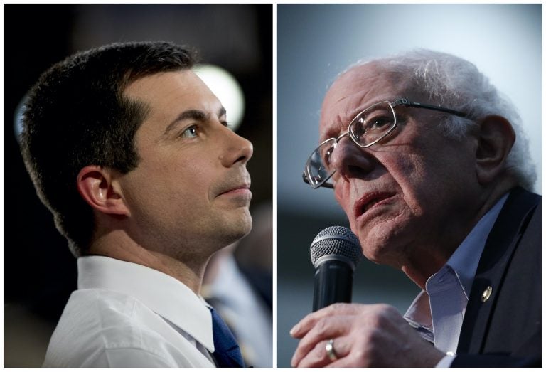 Democratic presidential candidate former South Bend, Ind., Mayor Pete Buttigieg speaks with a reporter following a FOX News Channel Town Hall at the River Center, Sunday, Jan. 26, 2020, in Des Moines, Iowa. (Andrew Harnik/AP Photo)