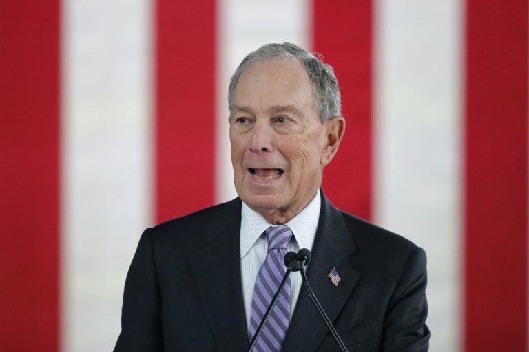 Democratic presidential candidate Mike Bloomberg speaks at a campaign event in Raleigh, N.C., Thursday, Feb. 13, 2020. (Gerald Herbert/AP Photo)