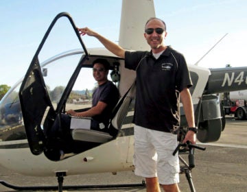 Helicopter pilot Ara Zobayan violated federal flight rules in 2015 when he flew into busy airspace near Los Angeles International Airport despite being ordered not to by air traffic control, according to records from the Federal Aviation Administration obtained by the Los Angeles Times. (Group 3 Aviation via AP Photo, File)