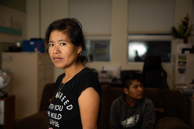 Margarita Morales Garcia made the trek from Guatemala to Chambersburg with her three children in 2018. The await the results of their asylum case. (Jeffrey Stockbridge for Keystone Crossroads)