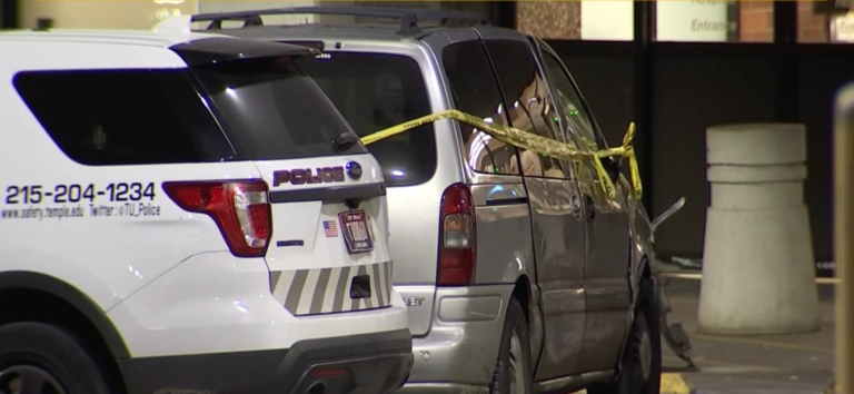 Authorities say a pregnant woman and her child were killed in a double shooting that critically injured a man in north Philadelphia. (Screenshot/NBC 10 Philadelphia)