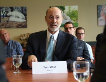 Gov. Tom Wolf hosted a roundtable discussion in Beaver County in 2016 to tout the benefits of the ethane cracker plant Shell is planning to build. (Reid R. Frazier / StateImpact Pennsylvania)