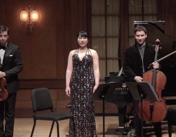 Andrea Obiso, violin; Oliver Herbert, cello; Wei Luo, piano