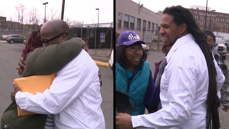 Kevin Baker and Sean Washington, now 48, were released after attorneys uncovered evidence pointing to their innocence. (Courtesy of NJTV)