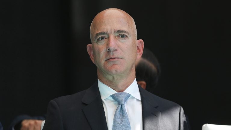 Amazon CEO Jeff Bezos announced Monday he would spend $10 billion of his own fortune to launch a global initiative to fight climate change. (Arif Hudaverdi Yaman/Anadolu Agency via Getty Images)