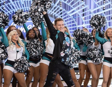 Kyle Tanguay and his Eagles cheer squad on the American Idol audition setINSTAGRAM / @KYLETANGUAY