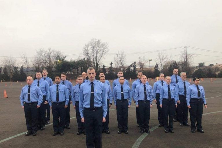 The Philadelphia Police Department's newest class of recruits. (Courtesy of David Fisher.) 