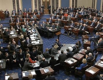 Senators vote on the first article of impeachment in Trump's 2020 trial