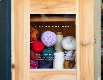 The Little Free Fiber Library at Wild Hand in West Mt. Airy is one of the first of its kind anywhere (INSTAGRAM / @_WILDHAND_)