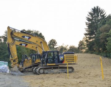 Construction of the Mariner East 2 in Salem Township, Westmoreland County, August 2018. (Amy Sisk/StateImpact Pennsylvania)