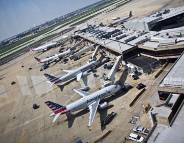 Planes at Philadelphia International Airport.