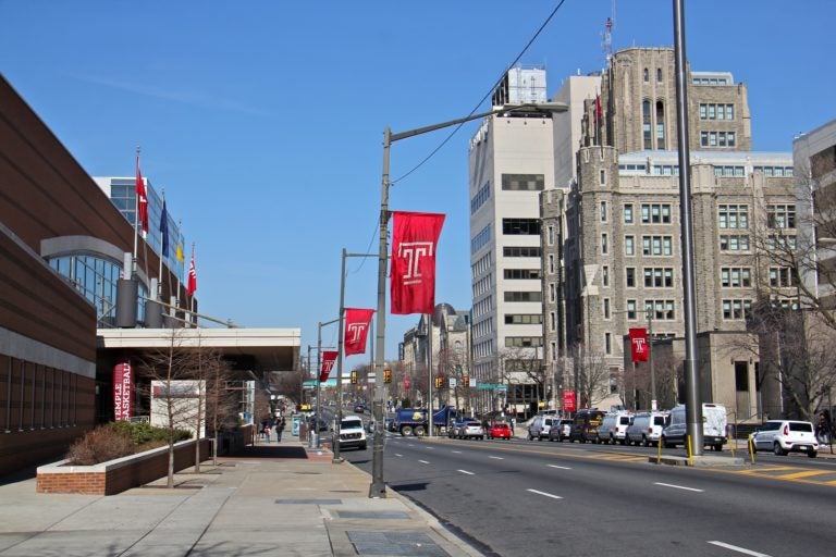 Temple University campus at North Broad Street in Philadelphia (Emma Lee/WHYY)