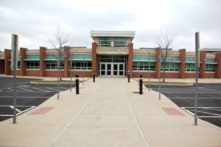 Tamanend Middle School in Warrington, Pa., Bucks County (Emma Lee/WHYY)