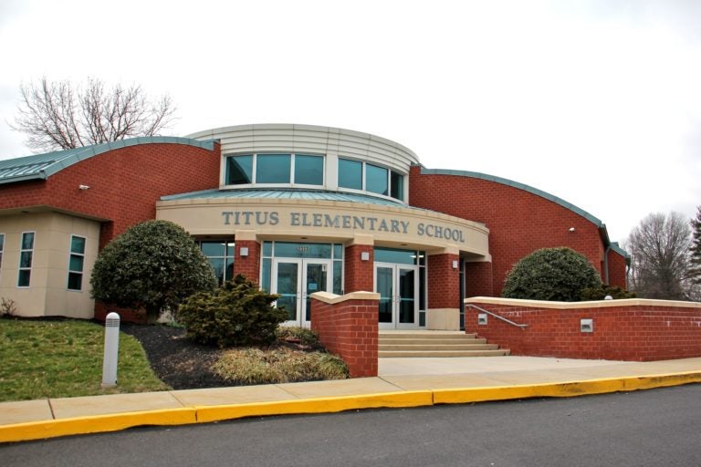 Titus Elementary School in Warrington, Pa. and four other schools in central Bucks County, were shut down Friday, March 6, 2020, as a precaution against the spread of COVID-19. (Emma Lee/WHYY)