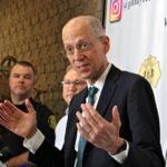 Philadelphia Health Commissioner Thomas Farley answers questions at the city's daily coronavirus briefing at the Fire Administration Building on Friday, March 13, 2020. (Emma Lee/WHYY)