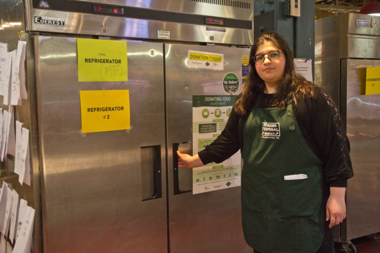 Layla El Tannir is the Special Projects Director at Reading Terminal Market. She is charge of food donations. (Kimberly Paynter/WHYY)